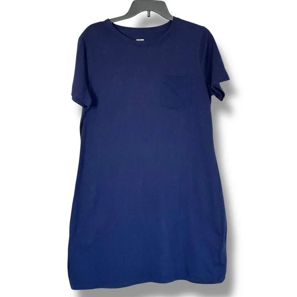 Jockey Casual Tee Shirt Dress Blue XL Comfy